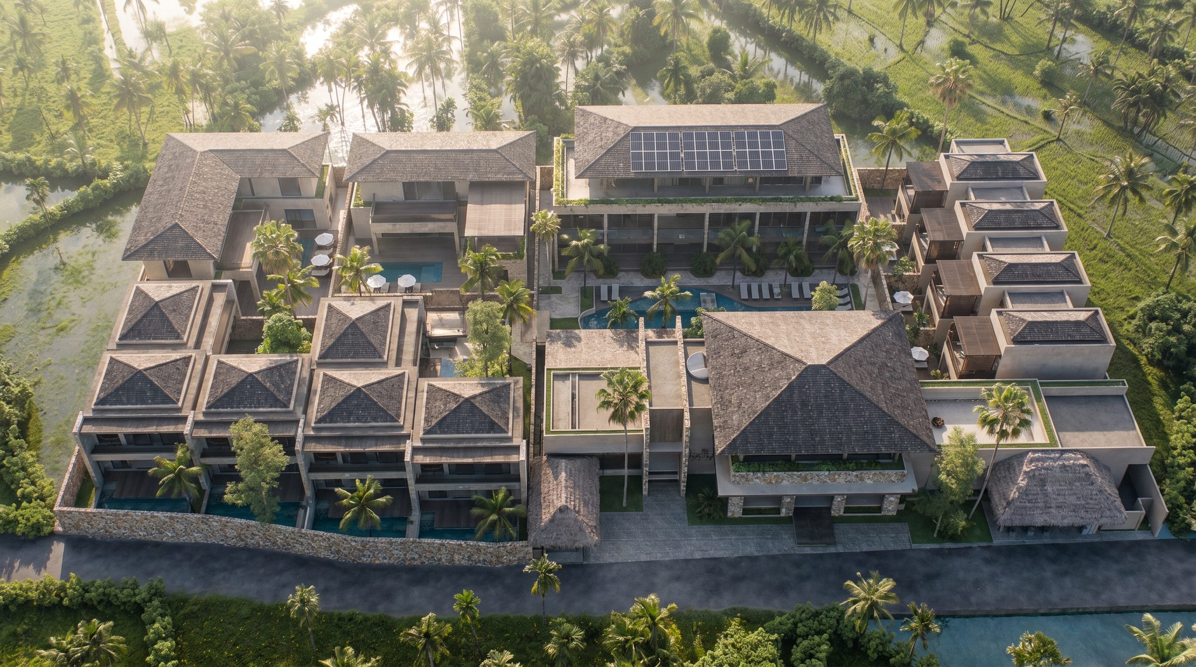 Kahaya Lombok, photoreal aerial