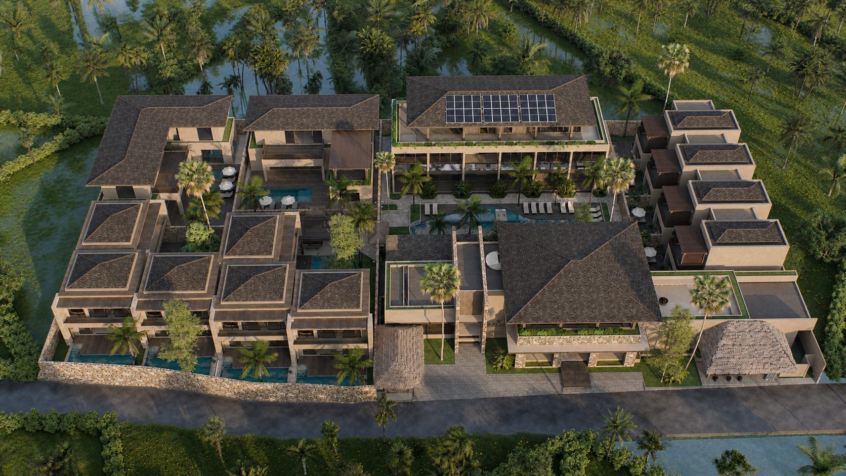 Original golden hour render
